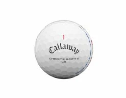 Callaway Chrome Soft X LS Triple Track Golf Balls | White -Golf Shafts Sales Store CSX LS Golf Ball 2021 Triple Track White Front View