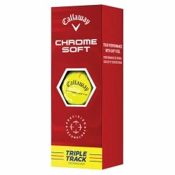 Callaway Chrome Soft Triple Track Golf Balls | Yellow -Golf Shafts Sales Store Callaway 2022 Chrome Soft Triple Track Golf Balls Yellow 4