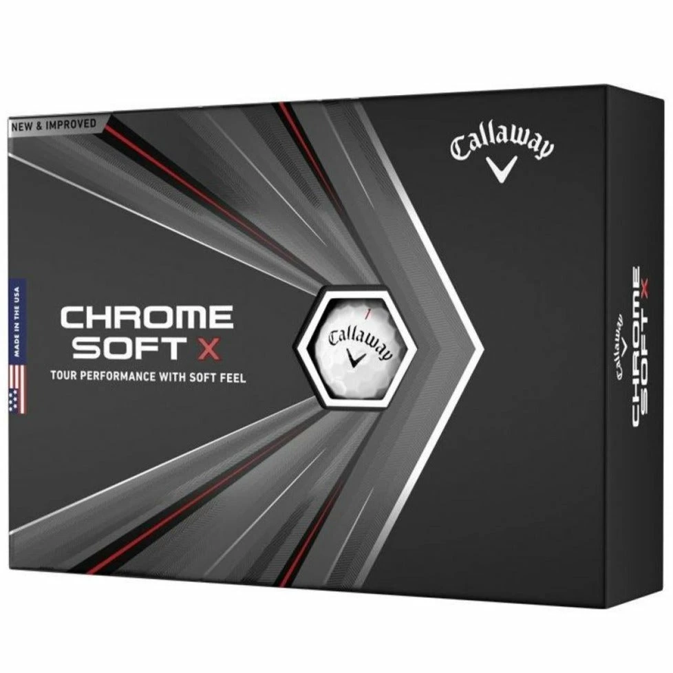 Callaway Chrome Soft X Golf Balls | White 1 Callaway Chrome Soft X Golf Balls | White