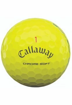 Callaway 2021 Chrome Soft Triple Track Golf Balls | Yellow -Golf Shafts Sales Store Callaway Chrome Soft Triple Track Golf Balls Yellow 130
