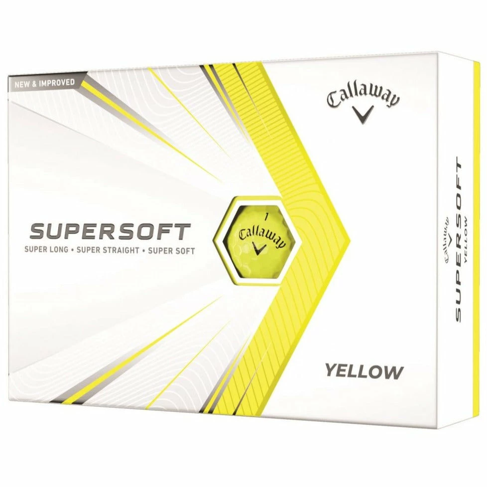 Callaway 2021 Supersoft Golf Balls | Yellow 1 Callaway 2021 Supersoft Golf Balls | Yellow