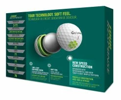 TaylorMade Tour Response Golf Balls | White 5 TaylorMade Tour Response Golf Balls | White -Golf Shafts Sales Store TM22BAL TA505 N7638401 TourResponse WHT GLB dz Tray v3