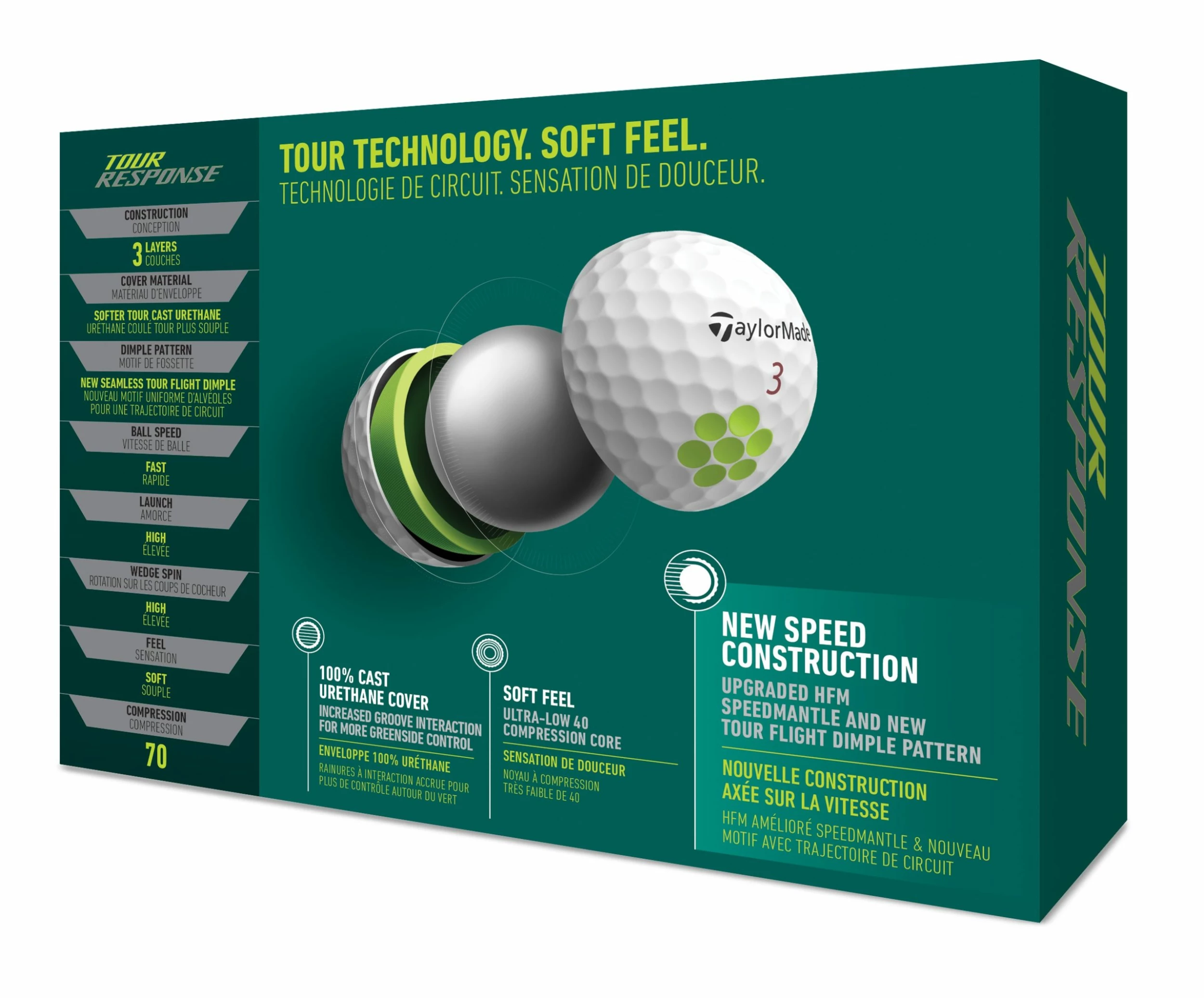 TaylorMade Tour Response Golf Balls | White 3 TaylorMade Tour Response Golf Balls | White - Image 3