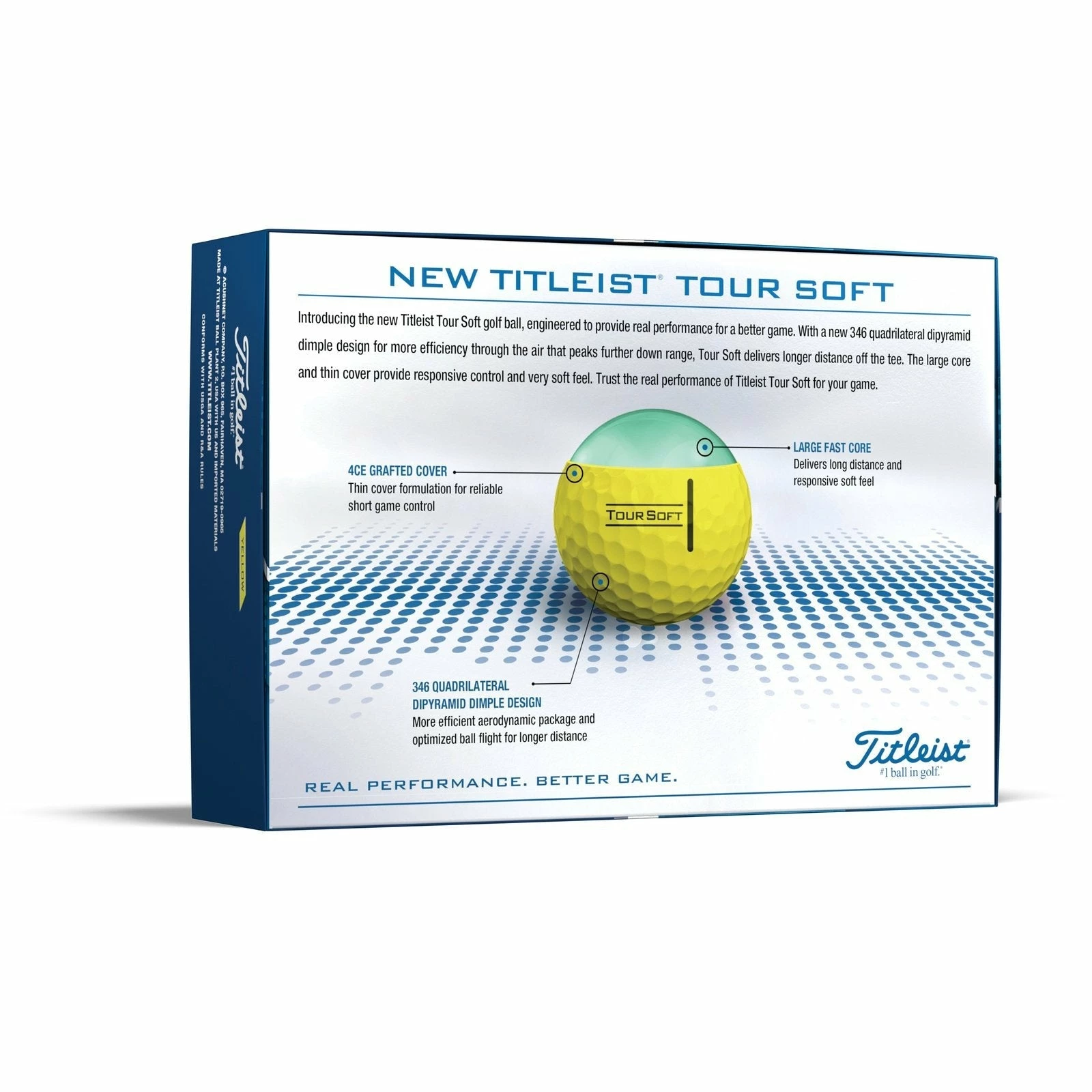 Titleist Tour Soft Golf Balls | Yellow 2 Titleist Tour Soft Golf Balls | Yellow - Image 2