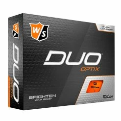 Wilson Staff Duo Optix Matte Golf Balls | Orange